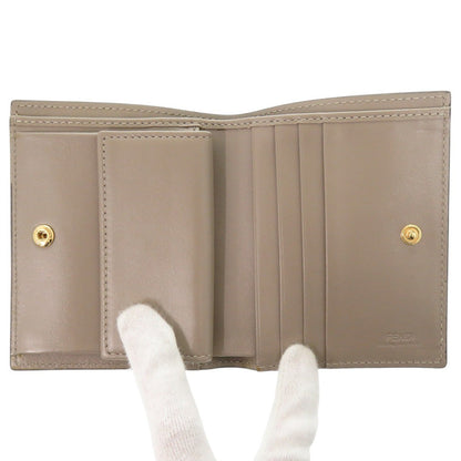 FENDI Bifold Wallet 8M0387 leather beige Ehuise Fendi Women