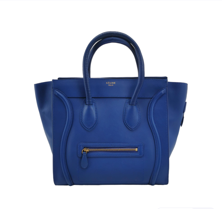Luxury CELINE Luggage Bag mini 30cm blue 250211781058410
