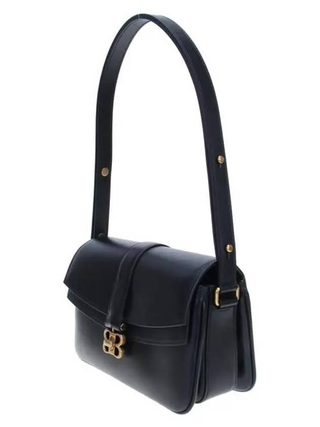 Luxury Balenciaga Trending 2025 WoMen's BB Buckle Flap Shoulder Bag Black