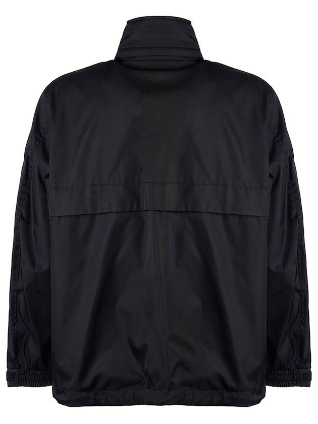 Luxury Burberry Packaway Monogram Windbreaker Black