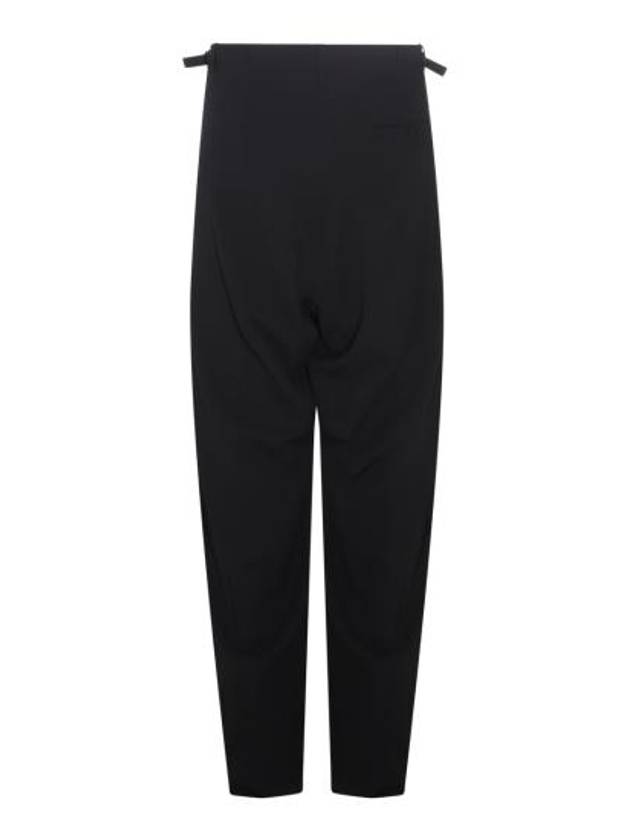 Luxury Balenciaga Trending 2025 Wool Viscose Blend Straight Pants Black