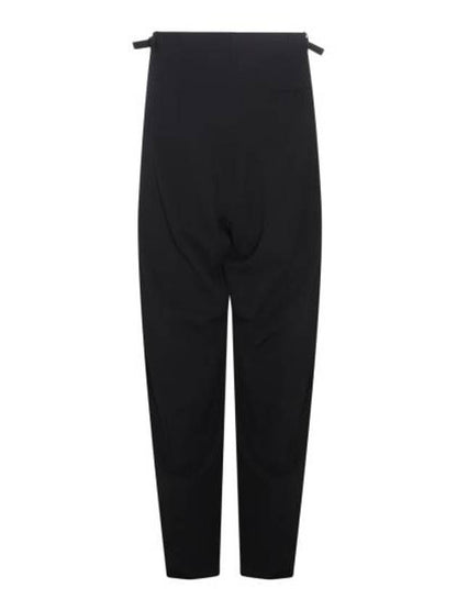 Luxury Balenciaga Trending 2025 Wool Viscose Blend Straight Pants Black