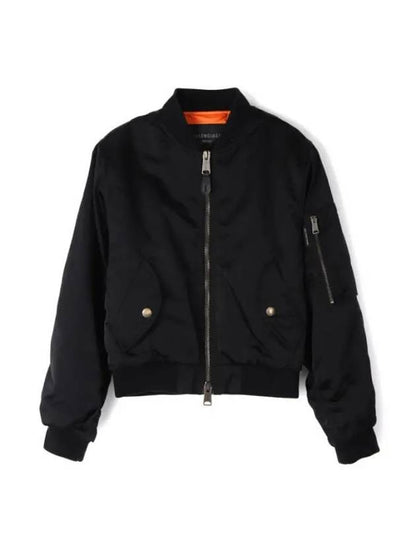 Luxury Balenciaga Trending 2025 Shrunk Bomber Jacket Black