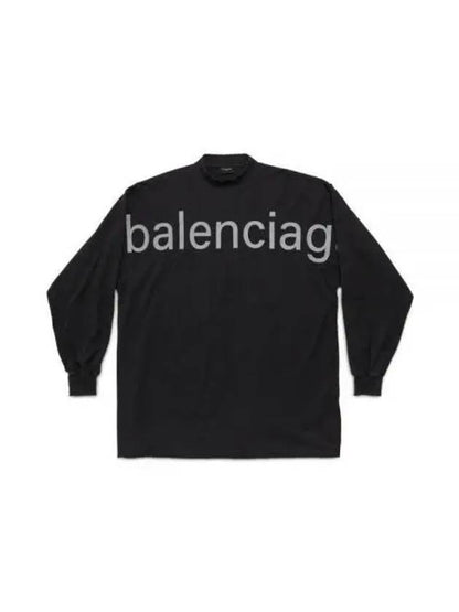 Luxury Balenciaga Trending 2025 Embroidered Logo Sweatshirt Black