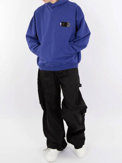 Luxury Balenciaga Trending 2025 Gaffer Maxi Hoodie Blue