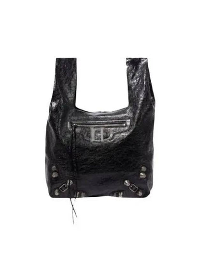 Luxury Balenciaga Trending 2025 Men's Le Cagole Tote Bag Black