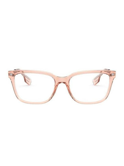 Luxury Burberry Eyewear Demo Square Horn-rimmed Eyeglasses Pink