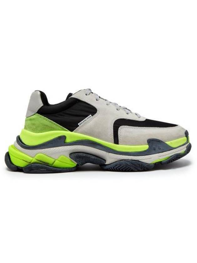 Luxury Balenciaga Trending 2025 Triple S Low Top Sneakers Grey Yellow