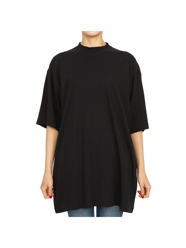 Luxury Balenciaga Trending 2025 WoMen's Cotton Short Sleeve T-Shirt Black
