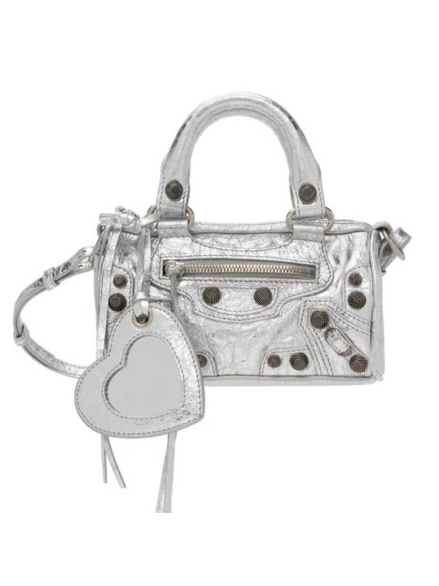 Luxury Balenciaga Trending 2025 Le Cagole Nano Tote Bag Silver