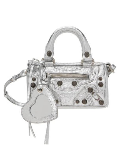 Luxury Balenciaga Trending 2025 Le Cagole Nano Tote Bag Silver
