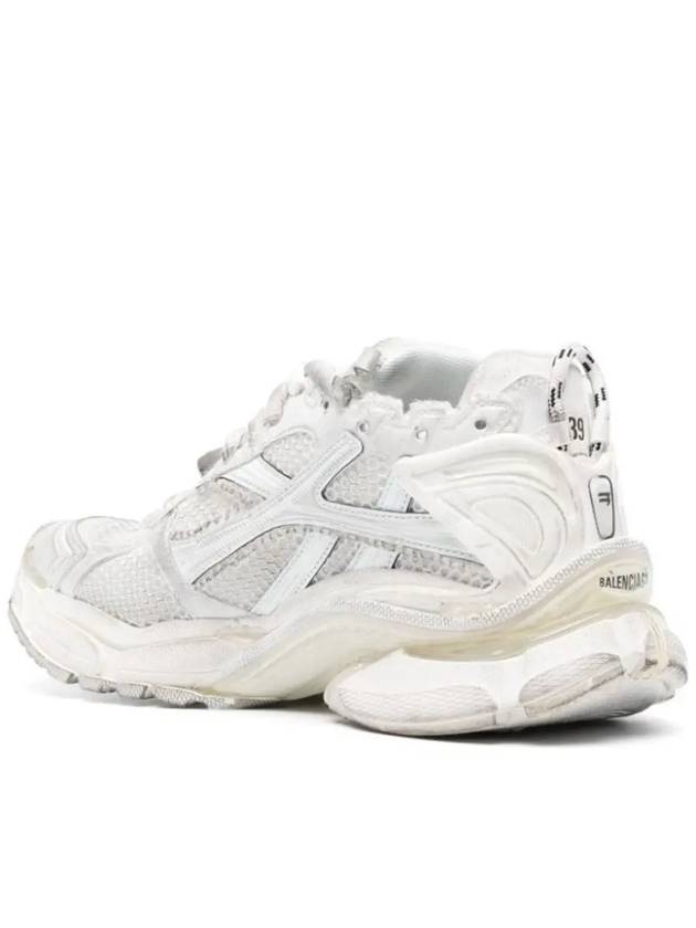 Luxury Balenciaga Trending 2025 Runner Embroidered Logo Low Top Sneakers White