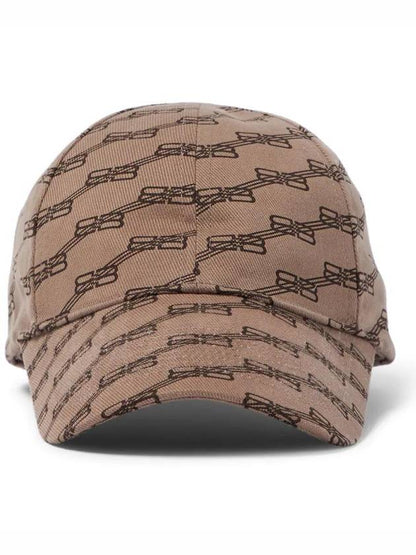 Luxury Balenciaga Trending 2025 BB Monogram Cotton Drill Ball Cap Beige