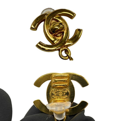 CHANEL Earring Gold Plated, Faux Pearl gold Women