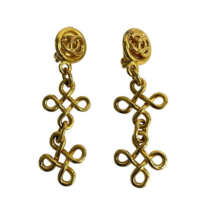 CHANEL Earring Gold Plated gold Women