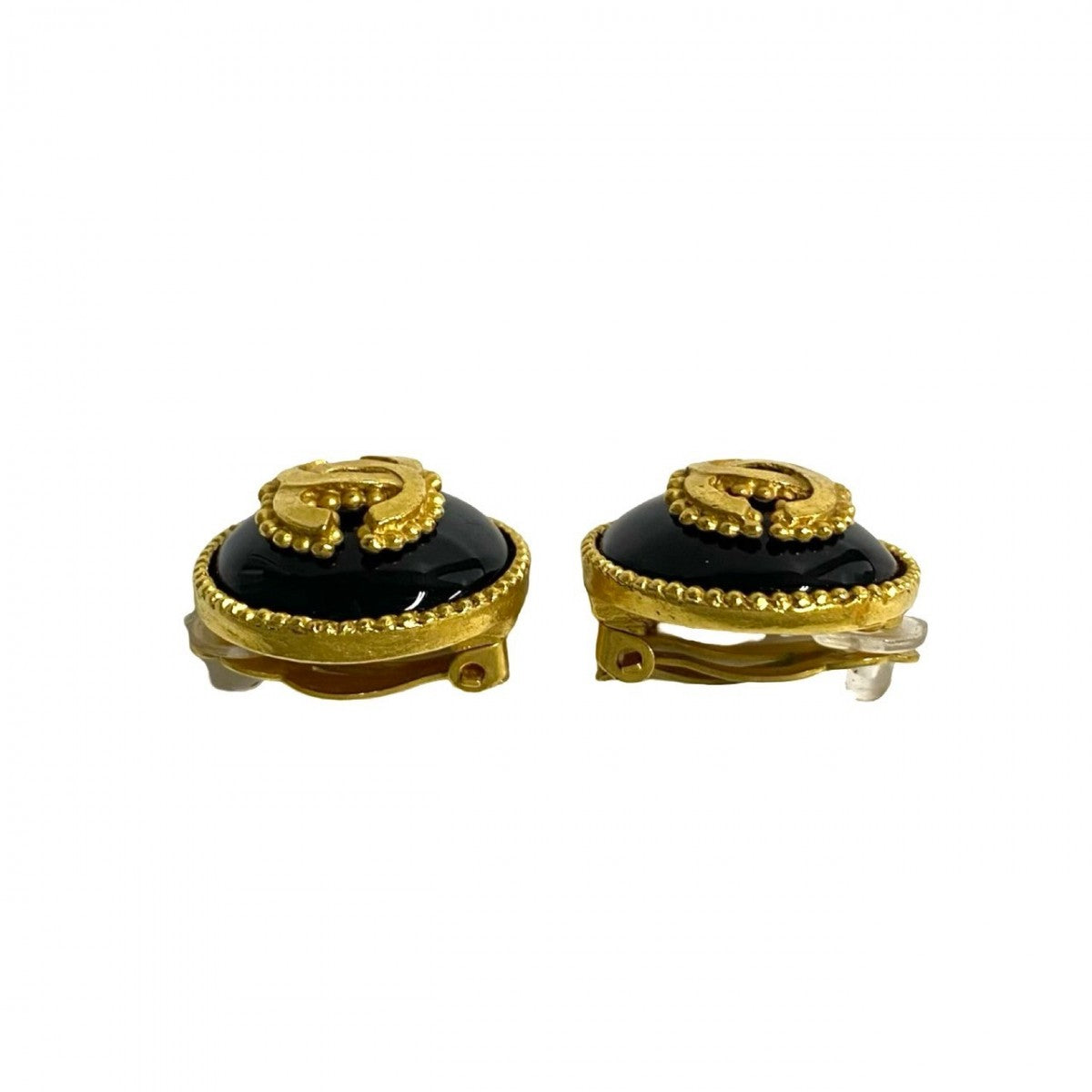 CHANEL Earring Gold Plated gold COCO Mark Women