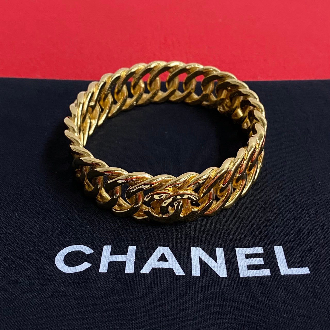 CHANEL Bangle Gold Plated gold