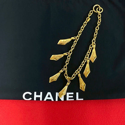 CHANEL Necklace Gold Plated gold COCO Mark Women