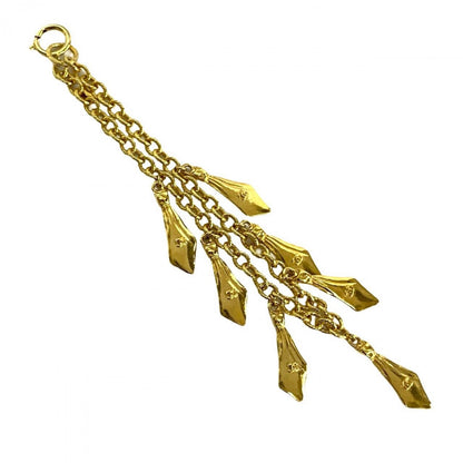 CHANEL Necklace Gold Plated gold COCO Mark Women