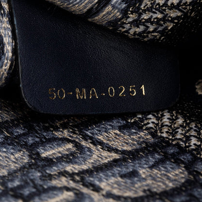 Christian Dior 2021 Blue Canvas Oblique Mini Book Tote