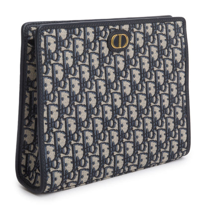 Christian Dior 2022 Blue Dior Oblique Jacquard Dea 30 Montaigne Pouch