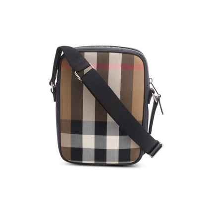 Burberry Brown Canvas Super Exploded Check Vertical Paddy Camera Bag