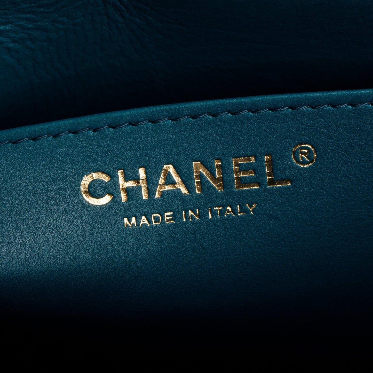 Chanel 2020 Teal Calfskin Quilted Medium Nailed CC Flap Bag