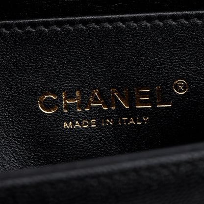 Chanel 2024 Black Caviar Leather Small Boy Bag