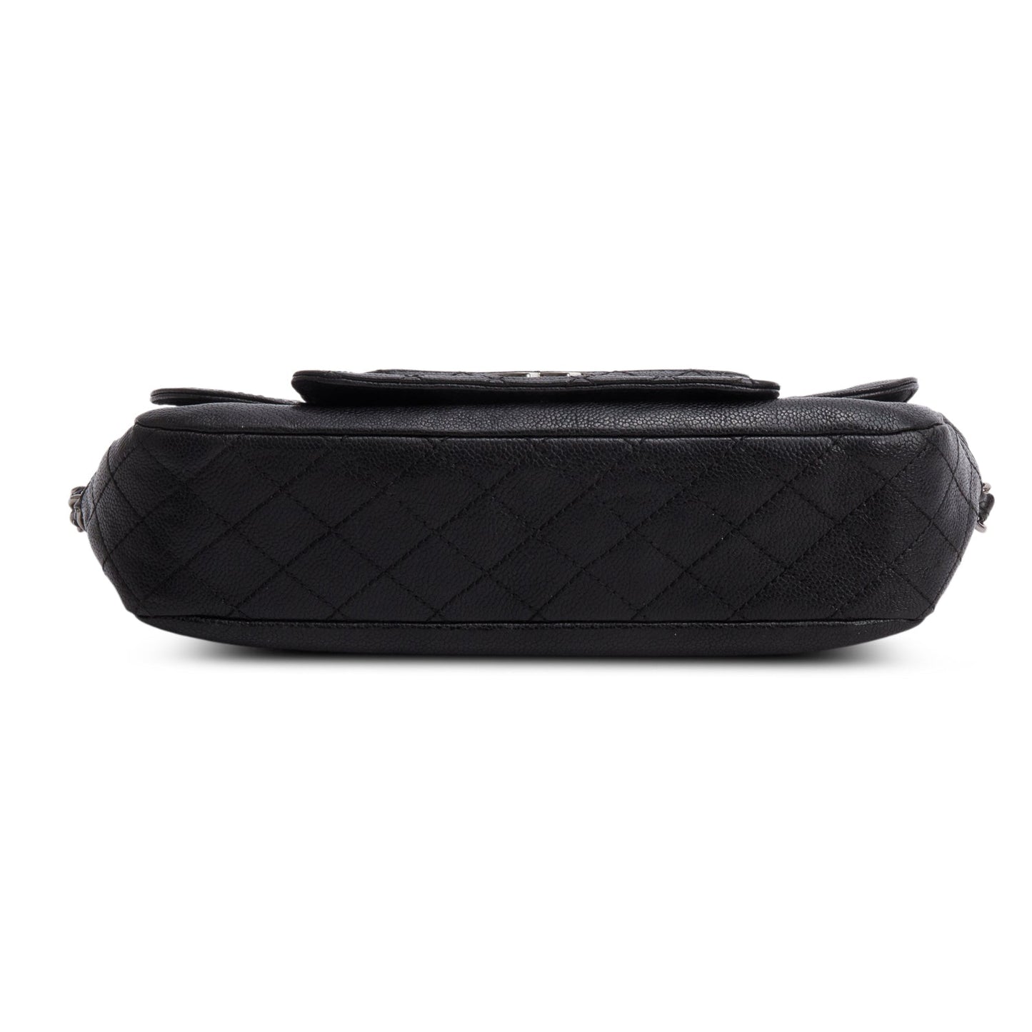 Chanel Black Caviar Leather Pocket in the City Flap Bag