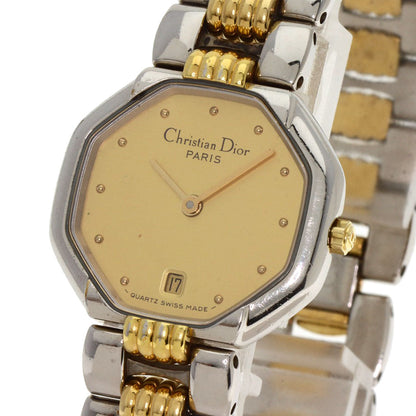 Christian Dior Watches Quartz D48-203 Stainless Steel , SSxGP Silver Octagon gold dial Women