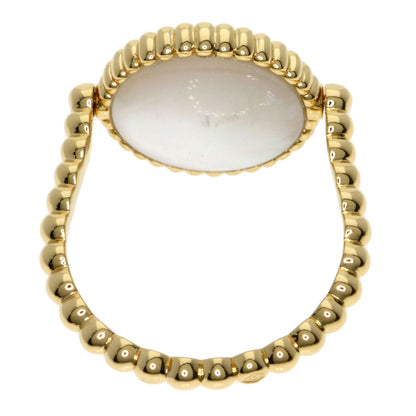 Dior Ring 18K Yellow Gold gold Rose Devane White Shell Diamond #48 Women