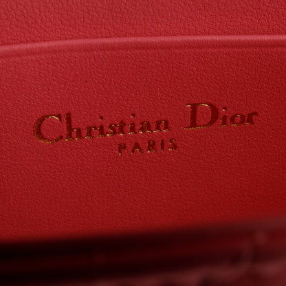 Christian Dior 2024 Pink Lambskin Cannage Dior Talk Phone Pouch