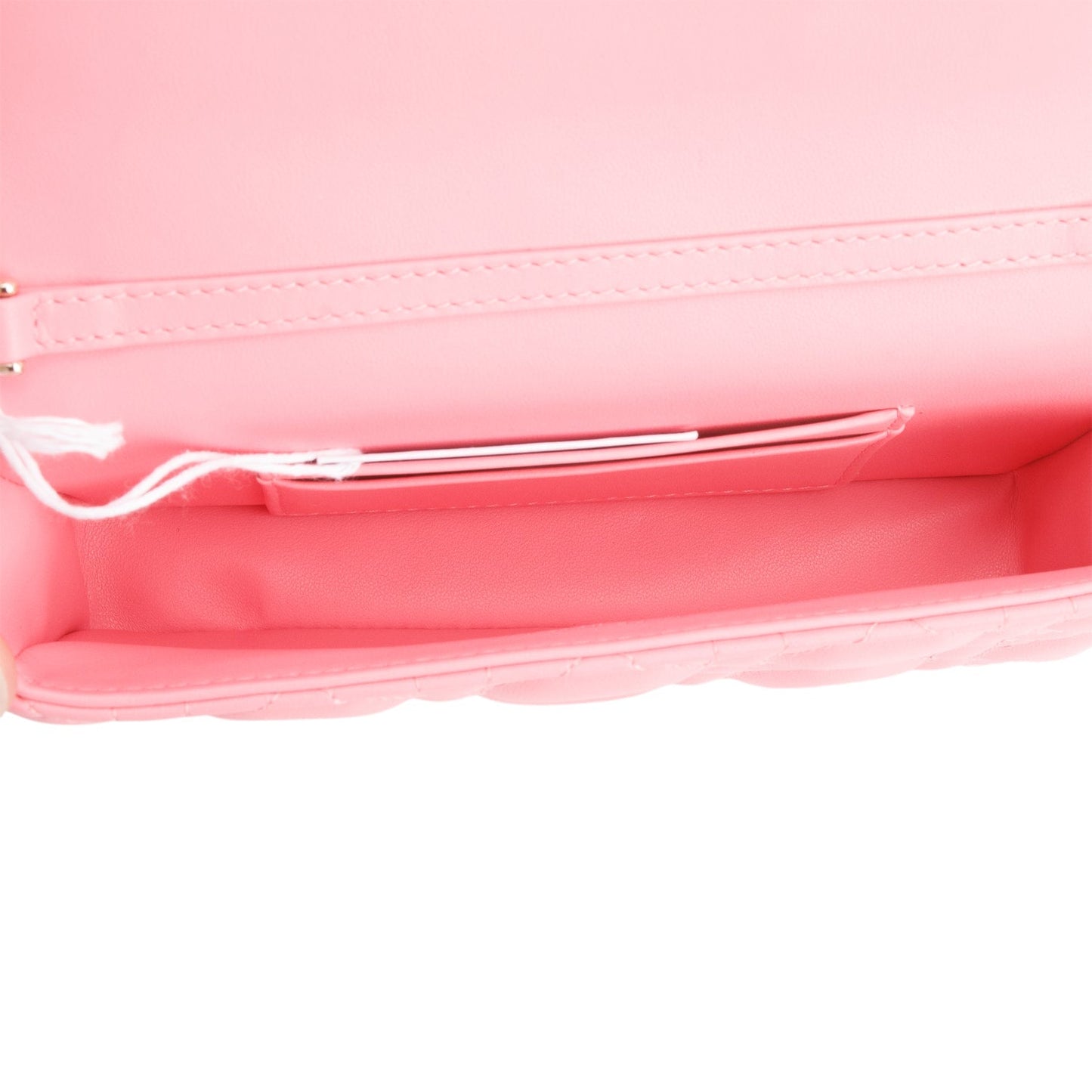 Christian Dior 2024 Pink Lambskin Cannage Dior Talk Phone Pouch