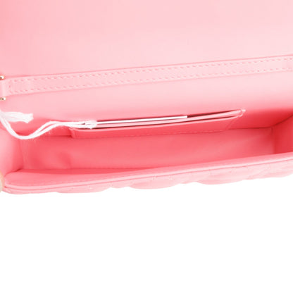 Christian Dior 2024 Pink Lambskin Cannage Dior Talk Phone Pouch