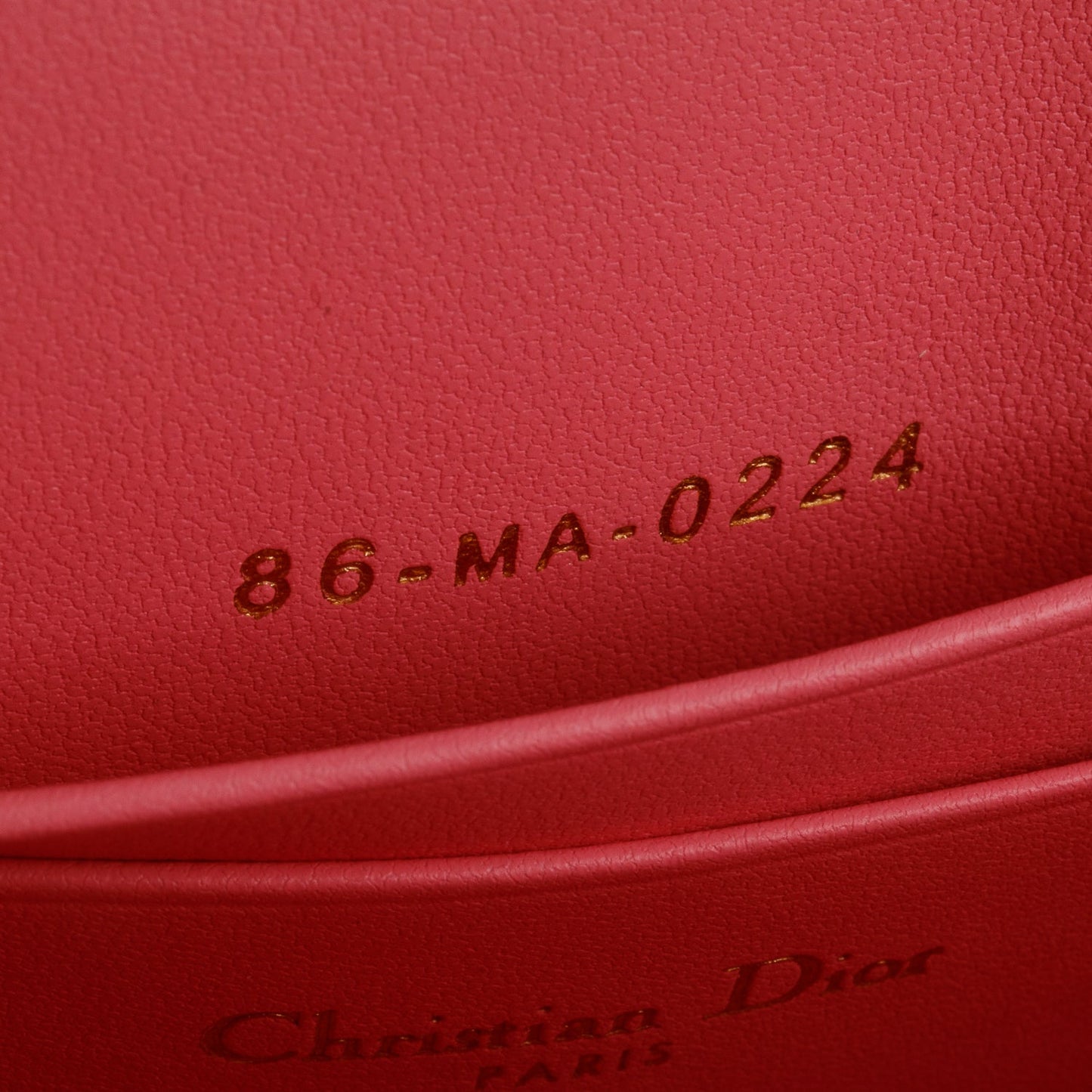 Christian Dior 2024 Pink Lambskin Cannage Dior Talk Phone Pouch