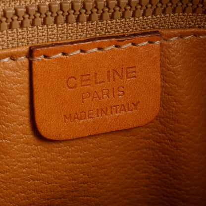 Celine Vintage Brown Triomphe Macadam Crossbody Bag
