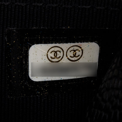 Chanel Black Caviar Quilted Classic Wallet on Chain