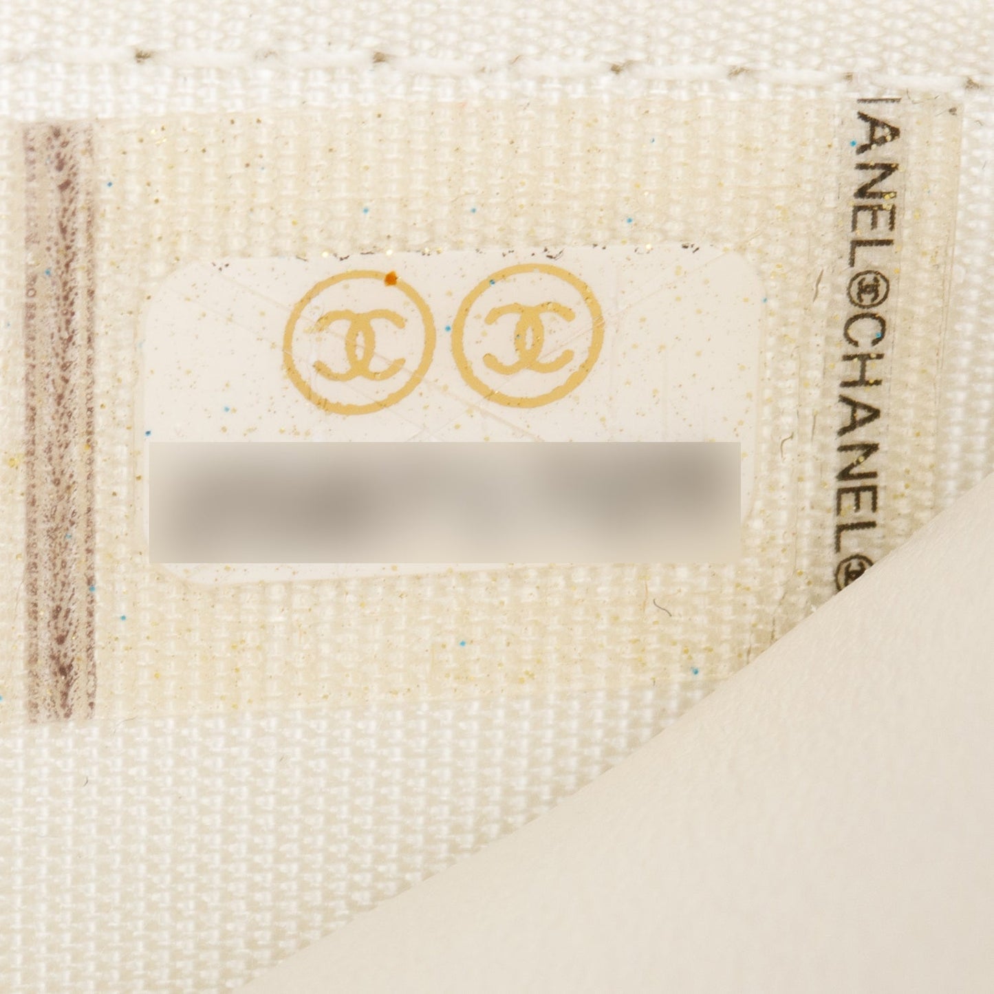 Chanel White Caviar Quilted Boy Wallet on Chain