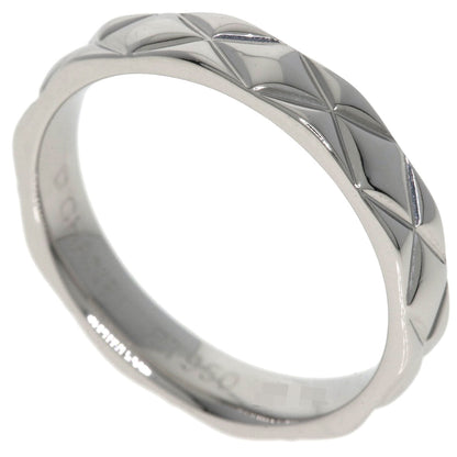 CHANEL Ring PT950 Silver Matelasse #52