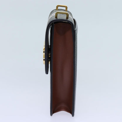 Luxury Burberry Shoulder Bag PVC Leather Brown Auth 70330A