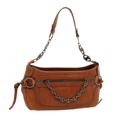 Luxury CELINE Shoulder Bag Leather Brown  70338
