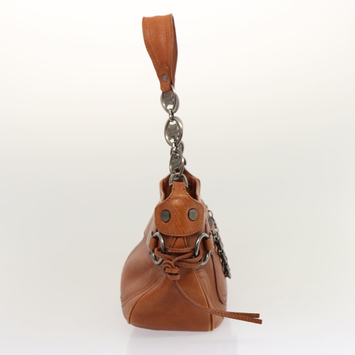 Luxury CELINE Shoulder Bag Leather Brown  70338