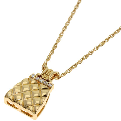 CELINE Necklace 18K Yellow Gold gold Bag-shaped diamond