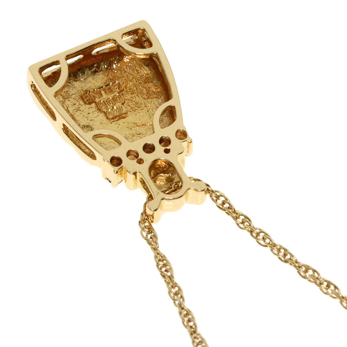 CELINE Necklace 18K Yellow Gold gold Bag-shaped diamond