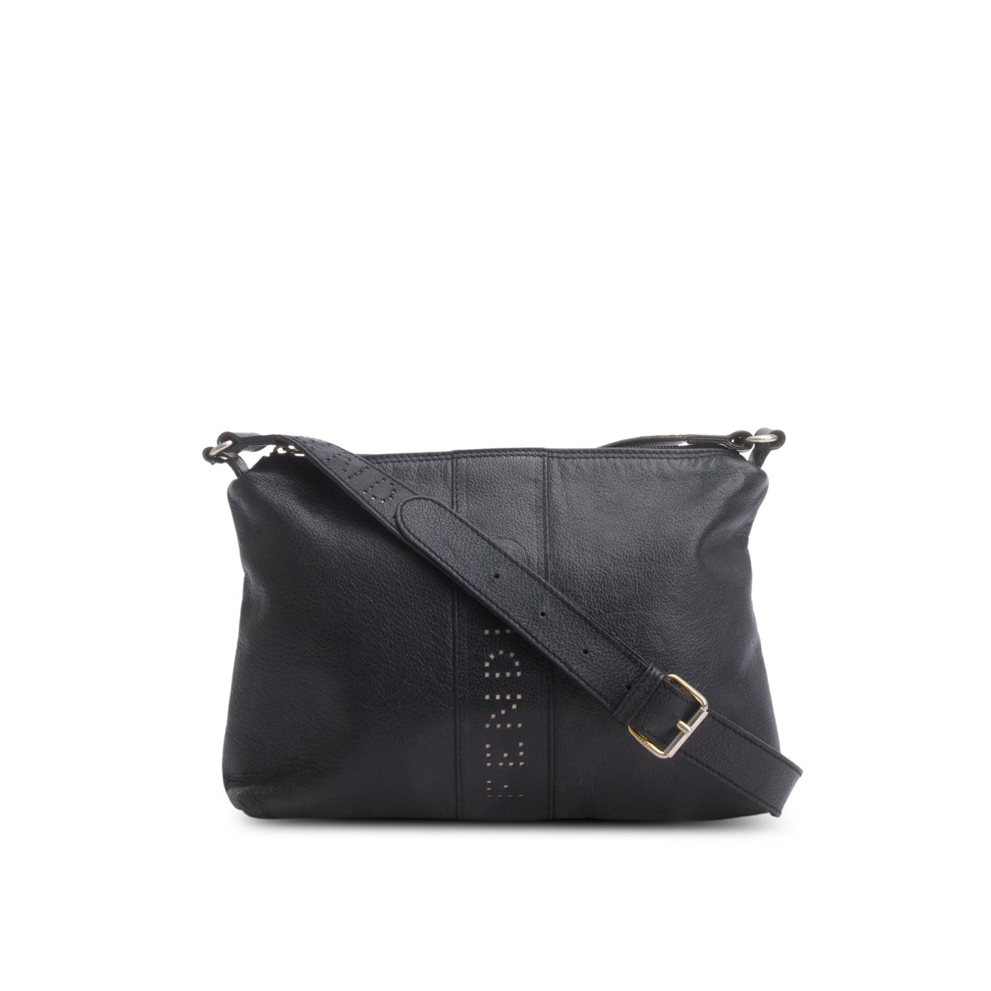 Fendi Vintage Black Leather Crossbody Bag