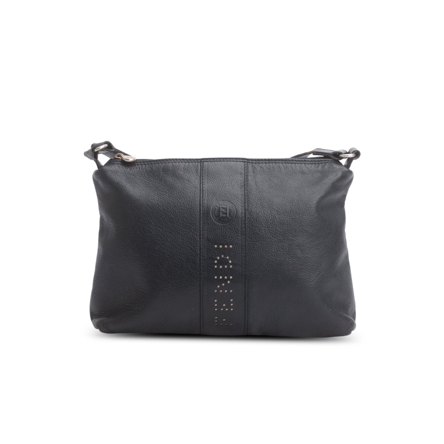 Fendi Vintage Black Leather Crossbody Bag
