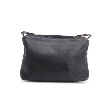 Fendi Vintage Black Leather Crossbody Bag