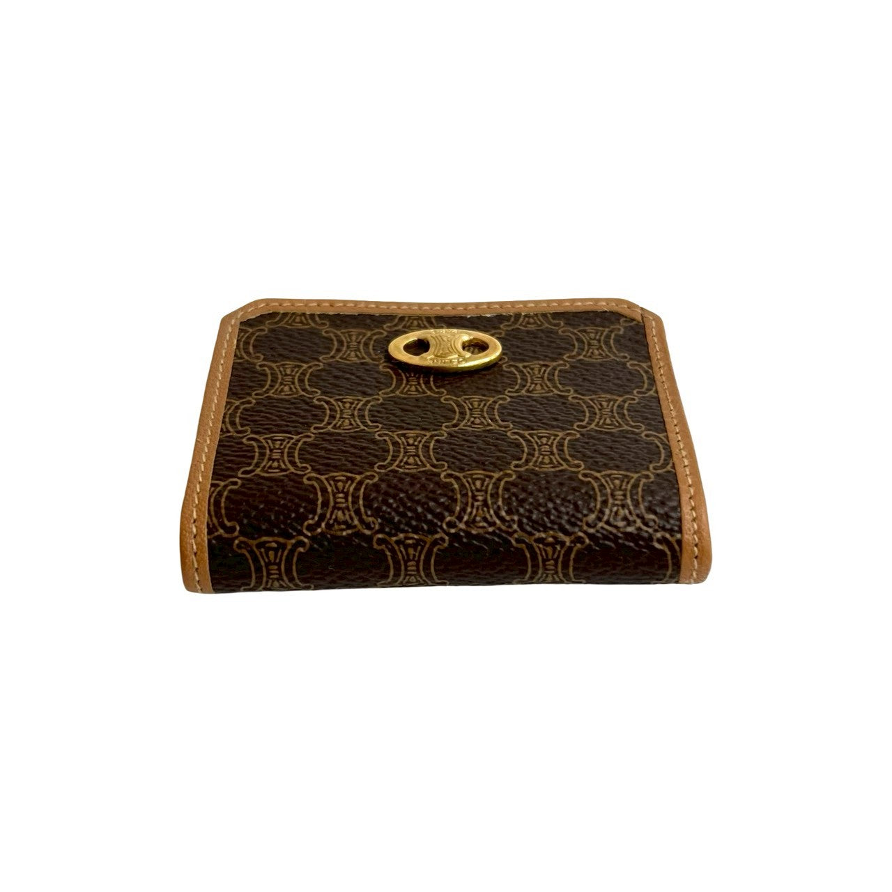 CELINE Coin case leather Brown