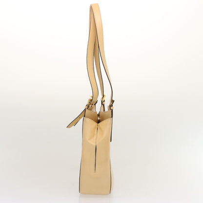 Luxury CELINE Shoulder Bag Leather Beige  70575