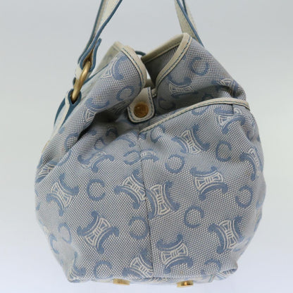 Luxury CELINE C Macadam Canvas Hand Bag Light Blue  70598